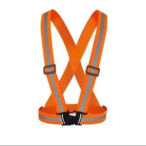 Bright Orange Reflective Straps